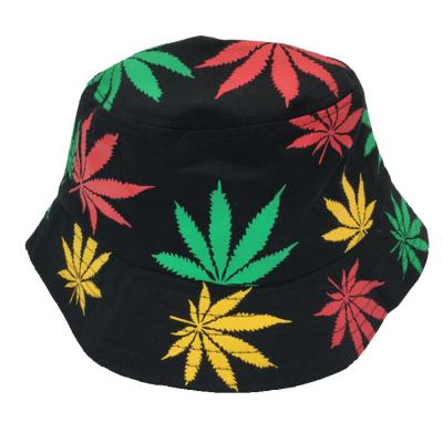 China Cheap Image 100% Cotton Printed Breathable Sun Hat Custom Printed Floral Weed Bucket Hat for sale