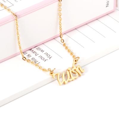 China FASHIONABLE High Quality Personalized Name Necklace Gold Chains Jewelry Stainless Steel Pendant Necklaces for sale