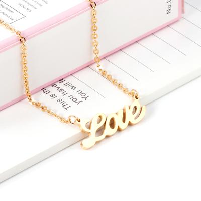 China FASHIONABLE Custom Personalized Name Necklace Jewelry Stainless Steel Gold Necklaces for sale