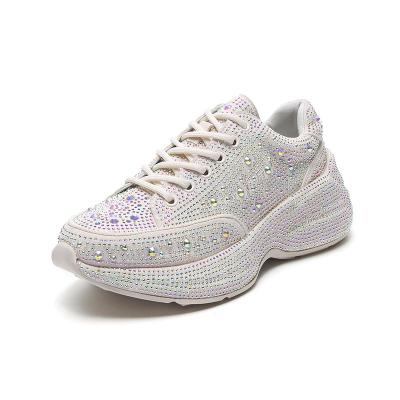 China CUSHIONING hot sale wholesale style walking shoes women fashion sports shoes leather sneakers for student for sale