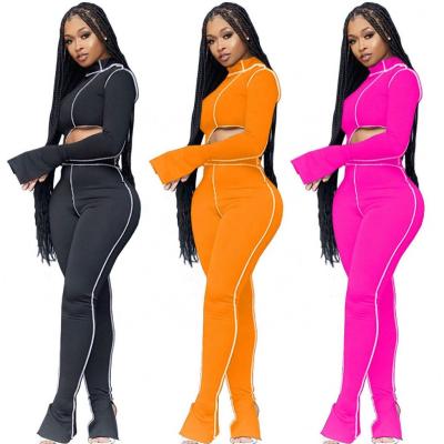 China Women 2021 new style QUICK DRY sexy jumpsuit jumpsuit corset 2 pieces set two piece set red for sale