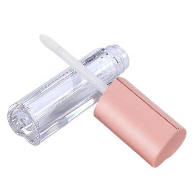 China Plastic Empty Pink Lip Gloss Tubes Lipstick Container Lip Gloss Cosmetic Heart Shaped Empty Clear Bottle Liquid Tube Mascara Bottle for sale