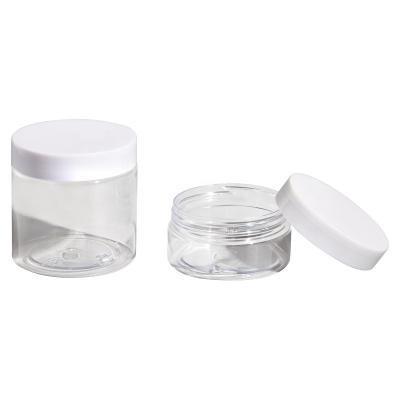 China Cosmetic Transparent Empty Body Butter Jars Can Be Customized Various Specifications PET Plastic Canister Big Body Butter Jars for sale