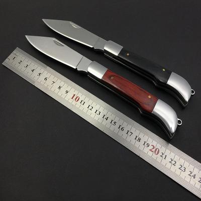 China Mini Pocket Folding Knife With Non-variable Wooden Handle for sale