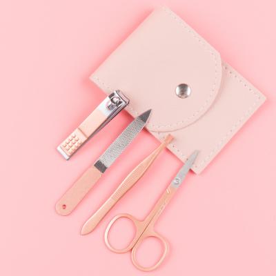 China Manicure Personal Care Fashion Pink Manicure Set For Women for sale