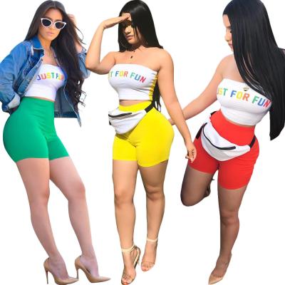 China LLDRESS 2021Tracksuit Women Casual Festival Clothing 2 Piece Outfits Short Top And Biker Shorts Sweat Suits Two Piece Set for sale