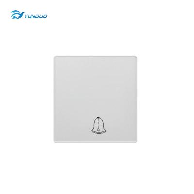 China Convenient Security 1 Electrical Door Bell Door Bell Switch UK Standard Touch Bell Switch Hotel Electric Standard Bell Switch for sale