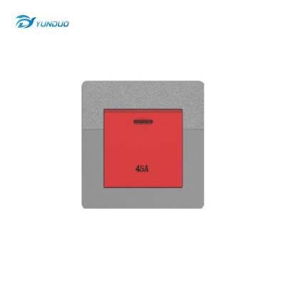 China H2 Safety High Power 45A Wall Mounted Electrical Switch Socket for sale