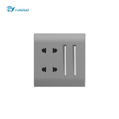 China White 1 Pin Electrical Switches is UK Security H2 Mid Wall Light Switch 1Way 2Way 2*2 Strip 1Way 2*2 for sale