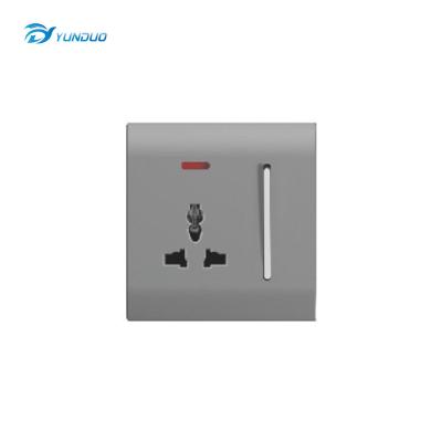 China H2 Security Control Light Concealed Installation 1 Gang 1 Way Electrical Universal UK Wall Socket And Switch for sale