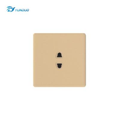 China T8European Standard Security PC Panel 86 Monochrome Type - 2 - Pin Socket Wall Socket Switch Socket for sale