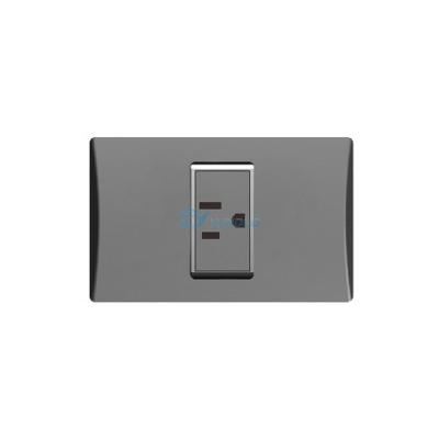 China Safety 1 Gang 15A Sockets And Switches US Standard TV Computer Electrical Outlet for sale