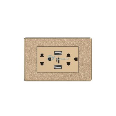 China UK Large Board 2 Wall Philippines Ultrathin Electrical Computer Switch Computer Security 2 USB And Satellite Telephone Socket for sale