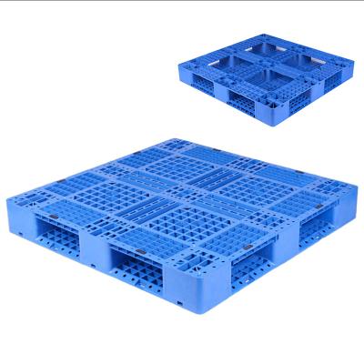 China Single Sided Manufacturer Logo Printing Euro Plastic Pallet 1100 x 1200 HDPE Plastic Pallets for sale