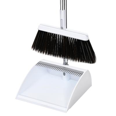 China 2020 Household Stabilized Power Supplies Long Handle Home Broom And Plastic Dustpan Set For Kitchen Home Room for sale