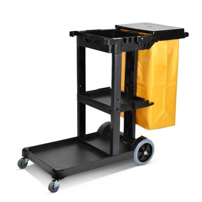 China Multifuction outdoor street reaidential parking lot hotel housekeeping commercial hospital cleaning carts,restaurant multifunctional hotel station trolley cleaning cart for sale