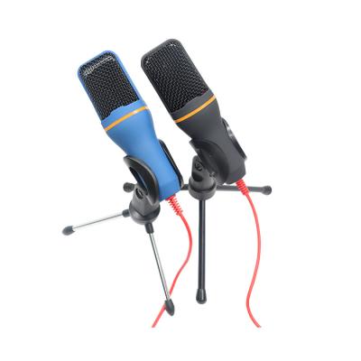 China Headset Microphone MIC Condenser Recording Tripod Blue Black Cable Condenser Microphone for sale