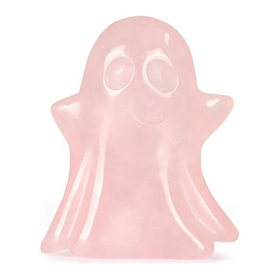 China Europe Natural Crystal Ghost Animals Carving Craft Ghost Halloween Figurine For Christmas Gift Healing Crystals Product for sale