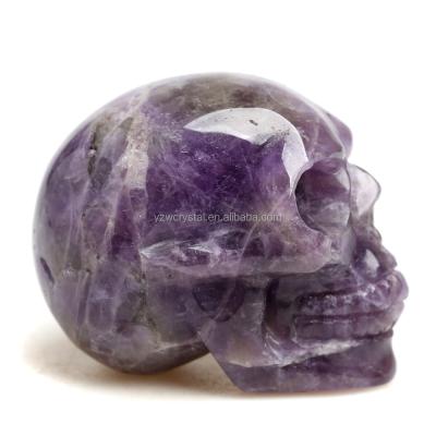 China Wholesale Natural Crystal Skulls China Quartz Amethyst Dream Skulls For Home Decoration for sale