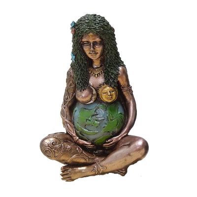 China Minimalist Statue Gaia Polyresin Millennial Decorative Figurine Mother Earth Statue Earth, Home and Kitchen Goddess Statue (MotherEart for sale