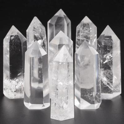 China Wholesale Natural Stones Rose Quartz Crystal Wand Point Clear Gemstone Healing From Europe Various for sale