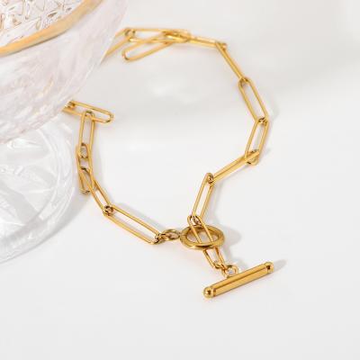 China NK-202258 FASHIONABLE Hot Sale 18k PVD Link Chain Stainless Steel Gold Plated Jewelry Tasty Necklace for sale