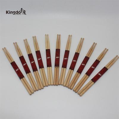 China Drums Playing OEM Wholesale Wood Sticks High Quality 5A/7A Hickory Drum Sticks For Sale for sale