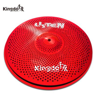 China Red Alloy Mute Cymbals 5 Pieces Low Sound Low Volume Cymbals Set for sale