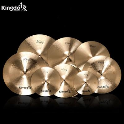 China 80%copper+20% Tin Ming series handmade professional B20 cymbals set lower price cymbal set for sale