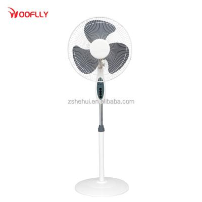 China 16 inch Plastic Remote Electric Conrtol Swinging Rack Pedestal Fan for sale