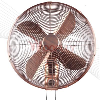 China 12/16 Inch Retro Hotel Vintage Style Metal Wall Fan for sale