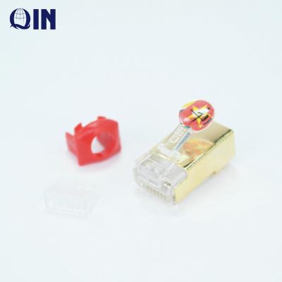 China Network Cabling 8p8c Innovated 50 Male Connector Micro SFTP Cat6 Cat7 RJ45 FTP Service Modular Plug for sale