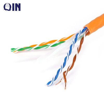 China High quality utp cat6 4 pairs 23awg UTP cable 0.57mm bare copper CAT6 cable network Cat6 cable for sale