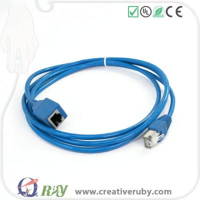 China CAT6 UTP RJ45 Bare Copper Female PATCH CORD , UTP Patch Cord Cat 6e Copper Cable 6P 8P Ethernet Cable for sale