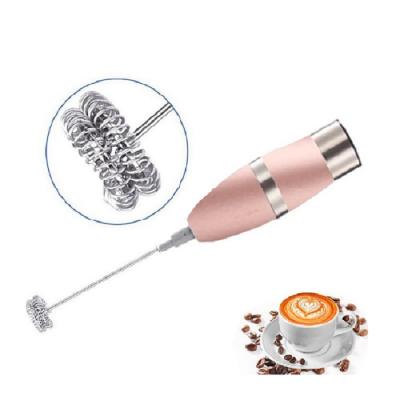 China Mini Stainless Steel Electric Milk Frother USB Detachable Handheld Coffee Viable Handheld Milk Frother for sale