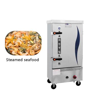 China Double Door Commercial Catering Rice Steaming Cart Fully Automatic Seafood Steaming Cabinet for Steaming Fish for sale