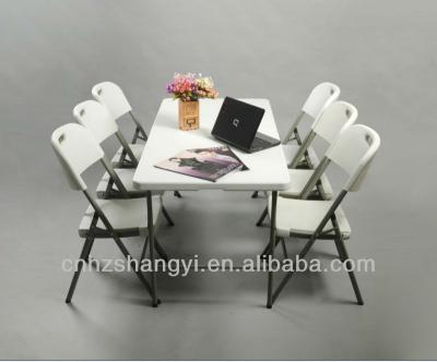 China Modern White 6ft Plastic Folding Bench Tables For Party for sale