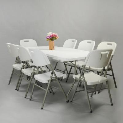 China Outdoor Modern Outdoor Table 6ft Folding Table And Chairs for sale