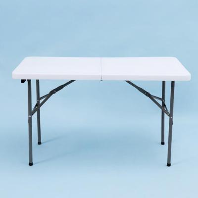 China Easy transporting all color 4ft used folding tables/plastic restaurant table dining table/adjustable table (SY-122Z) for sale