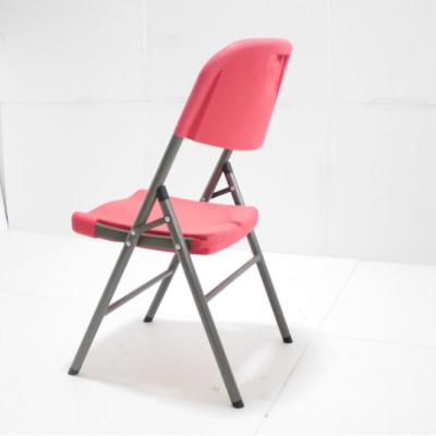 China Plastic Outdoor Furniture Red Color Lightweight Outdoor Furniture Folding Chairs for sale