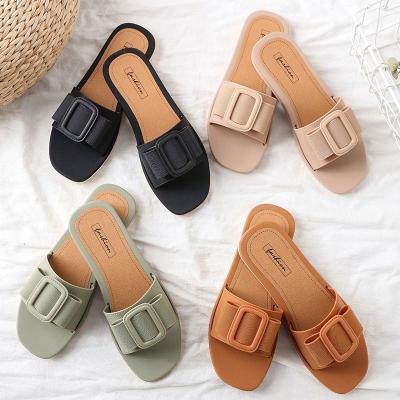 China 2022 hot sale style Anti-slippery beach new slippers sandals flat slides outdoor women's slippers for women and ladies for sale