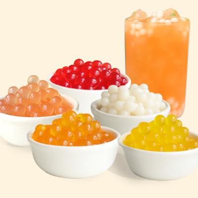 China Bubble Tea Filling Instant Boba Strawberry Boba Juice Ball Tea Boiling Boiling Supplier for sale