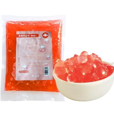 China Wholesale 1kg Low Calorie Peach Flavor Konjac Jelly Balls For Bubble Tea for sale