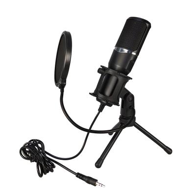 China Handheld Microphone 3.5MM PC Microphone, Professional Recording Condenser Microfone Compatible with PC, Laptop, iPhone, iPad, Singing, Voice Recording for sale