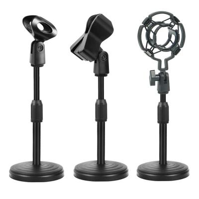 China Studio Room Microphone Recording Desk Stand, Upgraded Adjustable Table Mic Stand with Mic Clip 3/8