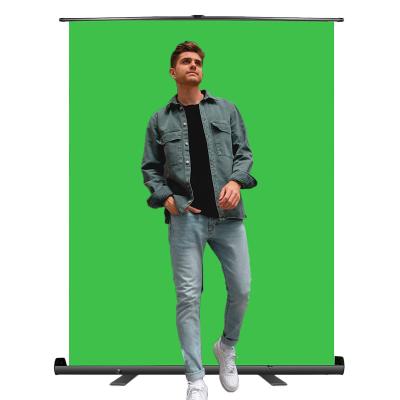 China Oxford Cloth Green Screen Collapsible Chroma Head Backdrop Wrinkle Resistant Fabric And Super Fast Setup For Bottom Removal for sale