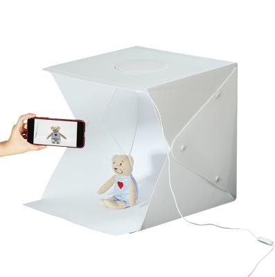 China Mini Photo Studio Box Portable Folding Photography Light Tent Kit 20cm Mini Photo Studio Light Box Photo Shooting Portable Folding Tent Kit with 40pcs LED Light for sale