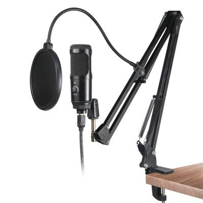 China Handheld Microphone Studio Condenser USB Microphone Computer PC Microphone Kit with Adjustable Scissor Arm Stand Shock Mount for Instruments Voice O for sale