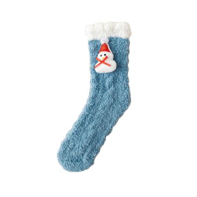 China Soft Keep Warm Multicolor Coral Fleece Designer Slouch Fuzzy Optional Socks for sale