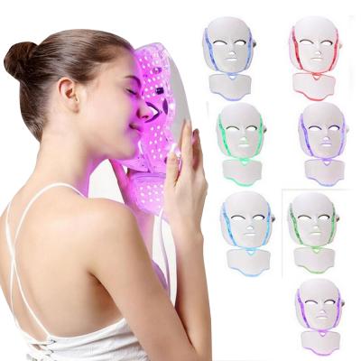 China Acne Treatment Skin Rejuvenation 7 Colors Beauty Therapy LED Face Masks Programmable Led Light Face Mask for sale